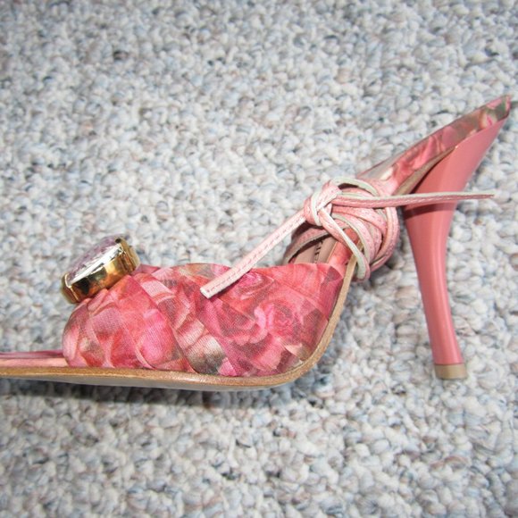 Les Tropenziennes Floral Heeled Sandal - Picture 9 of 15